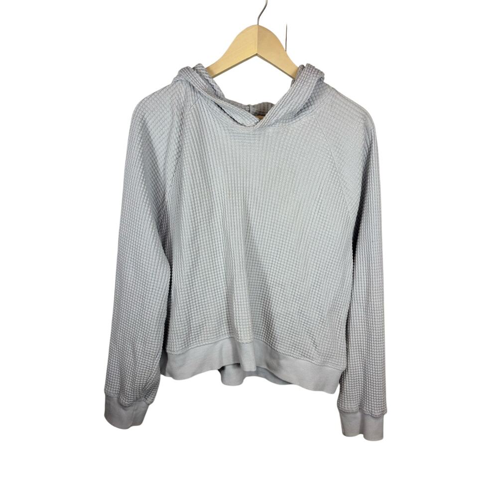 The North Face Chabot Hoodie - Women's Size Medium Waffle Knit Gray
